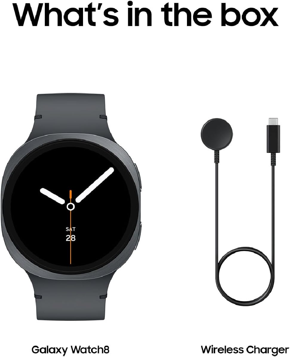 Samsung Galaxy Watch 8 44mm Bluetooth Smartwatch, Cushion Design, Fitness Tracker,