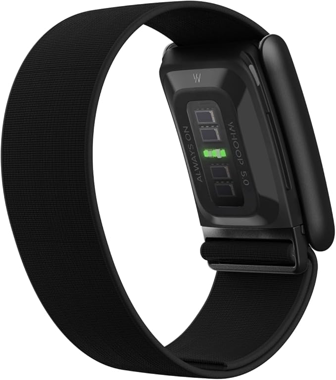 WHOOP 5.0 MG Activity Tracker – 12-Month Membership, 24/7 Fitness & Sleep Monitoring, Personalized Coaching, Recovery & Wellness Insights, Menstrual Cycle Tracking, 14+ Day Battery Life