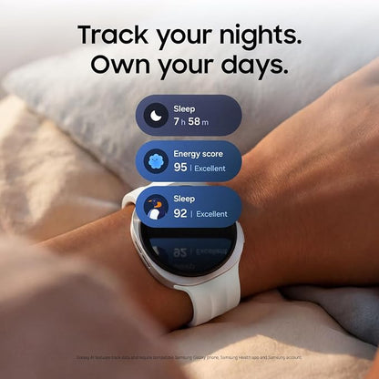 Samsung Galaxy Watch9, Silver, 44mm Bluetooth Smartwatch | Fitness Tracker