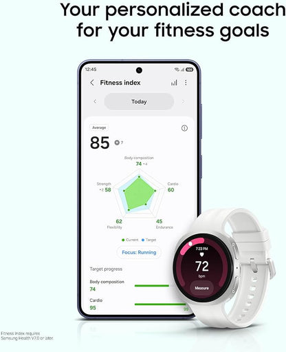 Samsung Galaxy Watch9, Silver, 44mm Bluetooth Smartwatch | Fitness Tracker