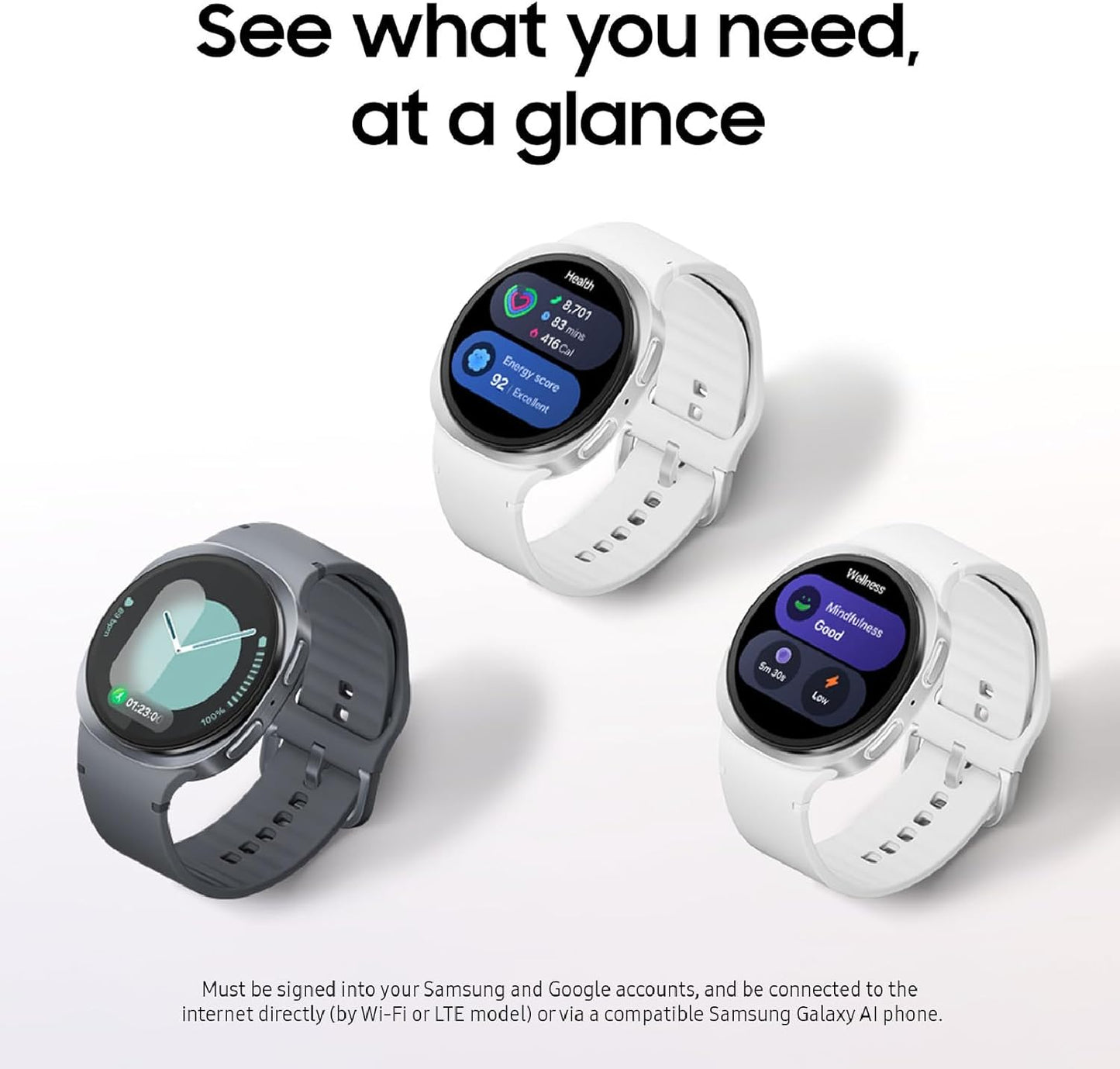 Samsung Galaxy Watch 8 44mm Bluetooth Smartwatch, Cushion Design, Fitness Tracker,