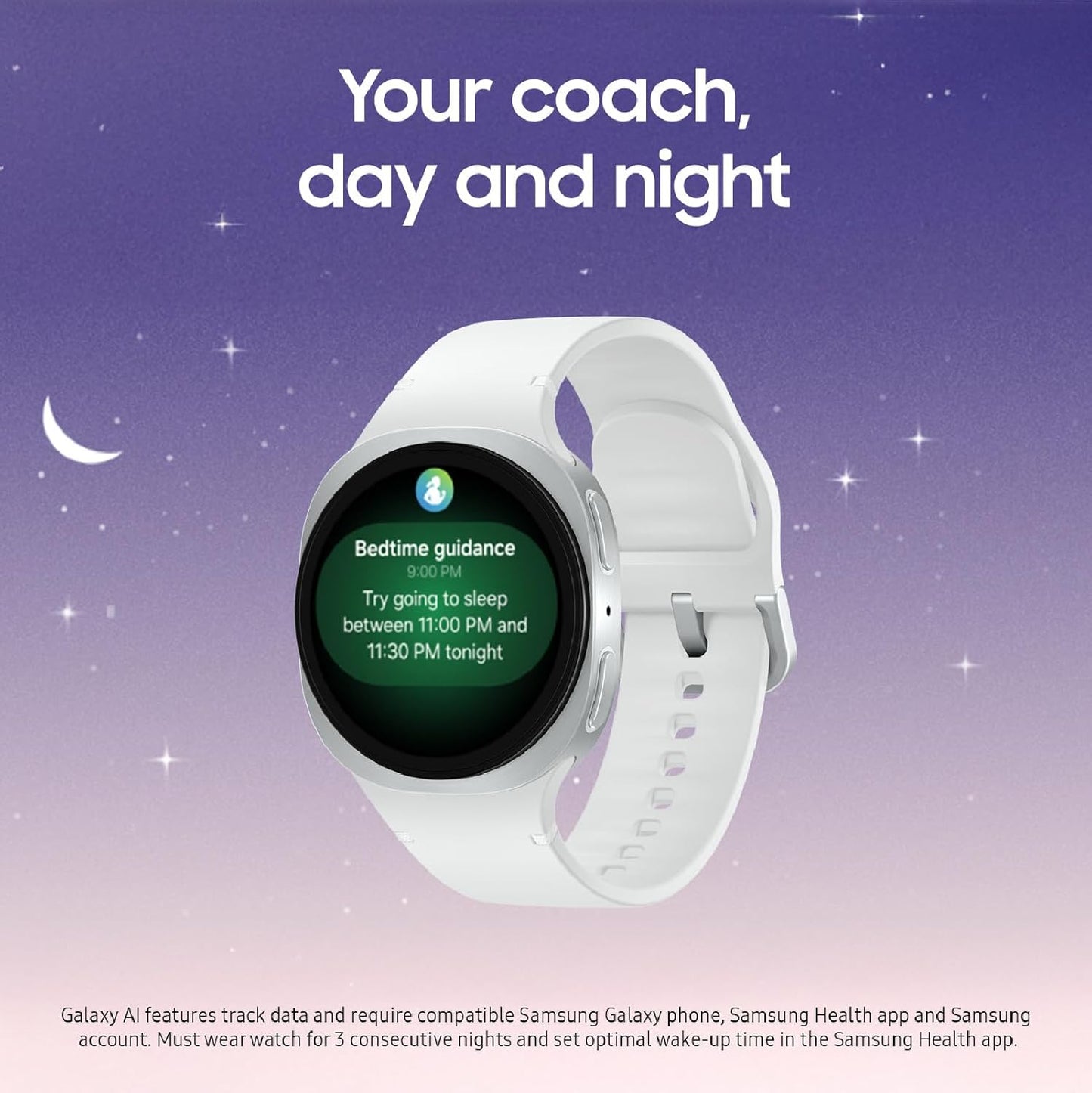 Samsung Galaxy Watch 8 44mm Bluetooth Smartwatch, Cushion Design, Fitness Tracker,