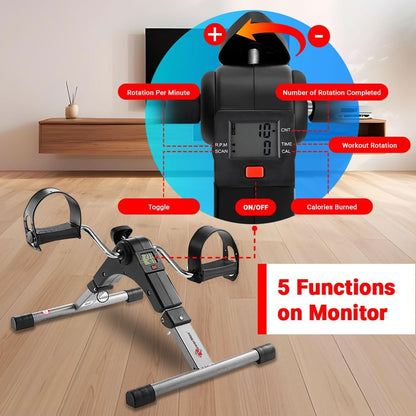 Mini Foldable Arm & Leg Pedal Exerciser