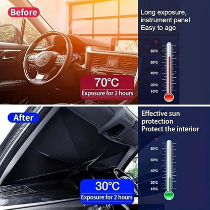 Foldable Car Windshield Sun Shade Umbrella