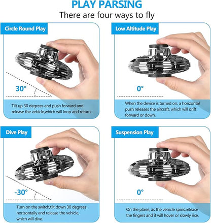 Flying Spinner Mini UFO Drone with LED Lights