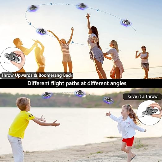 Flying Spinner Mini UFO Drone with LED Lights