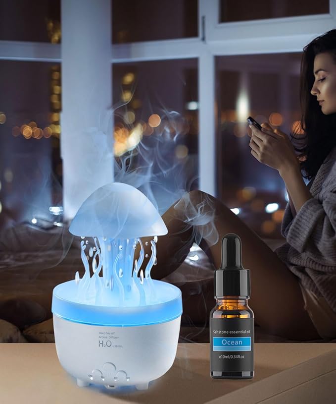 Jellyfish Rain Cloud Aromatherapy Humidifier