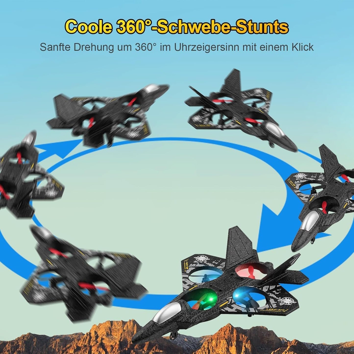 2.4GHz RC Fighter Aeroplane with LED Lights