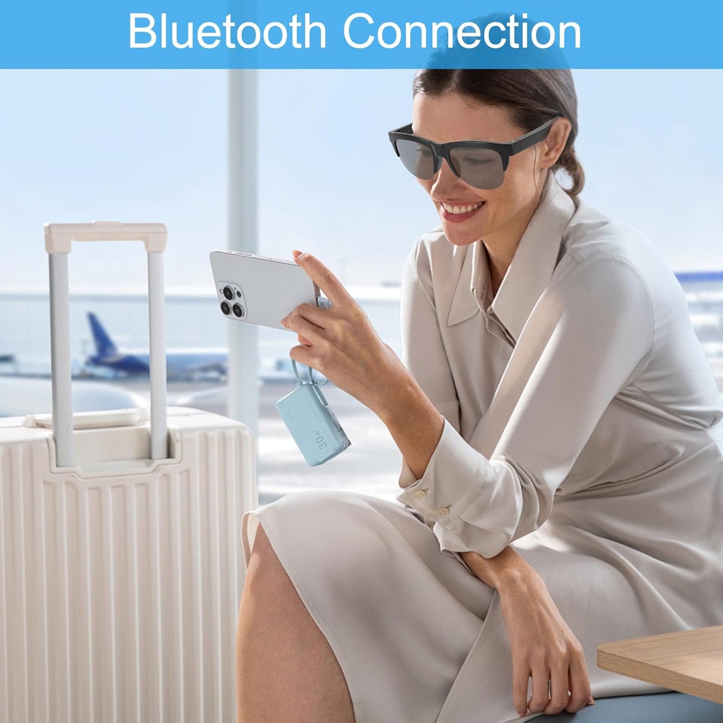 Annadue Smart Translator Glasses with Bluetooth 5.4