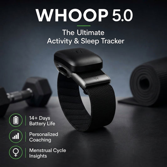 WHOOP 5.0 MG Activity Tracker 12-Month Membership, 24/7 Fitness & Sleep Monitoring