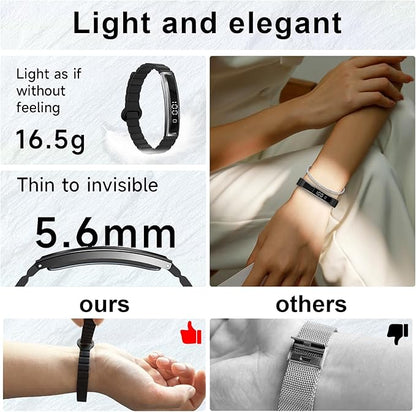 Efolen Smart Watch – Ultra-Light Fitness Tracker for Men & Women, Heart Rate & Sleep Monitoring, 12 Sports Modes, Magnetic Strap
