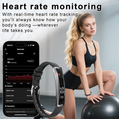 Efolen Smart Watch – Ultra-Light Fitness Tracker for Men & Women, Heart Rate & Sleep Monitoring, 12 Sports Modes, Magnetic Strap
