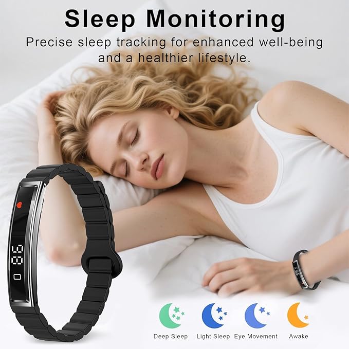 Efolen Smart Watch – Ultra-Light Fitness Tracker for Men & Women, Heart Rate & Sleep Monitoring, 12 Sports Modes, Magnetic Strap