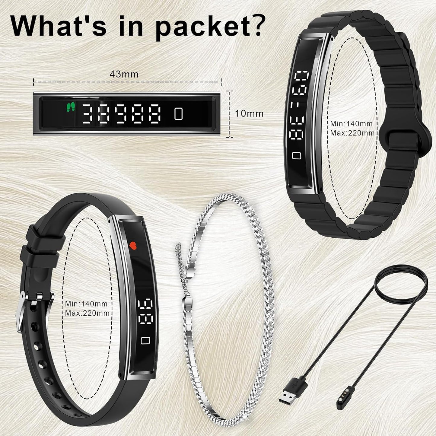 Efolen Smart Watch – Ultra-Light Fitness Tracker for Men & Women, Heart Rate & Sleep Monitoring, 12 Sports Modes, Magnetic Strap
