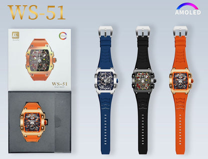WS-51  Muller Smartwatch Waterproof Amoled Display