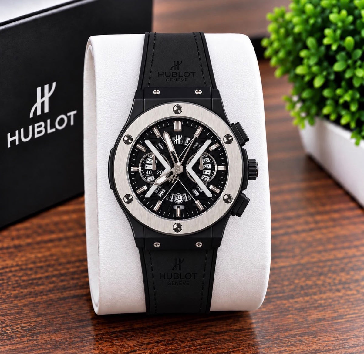Hublot Big Bang Style Brown Skeleton Chronograph Luxury Watch