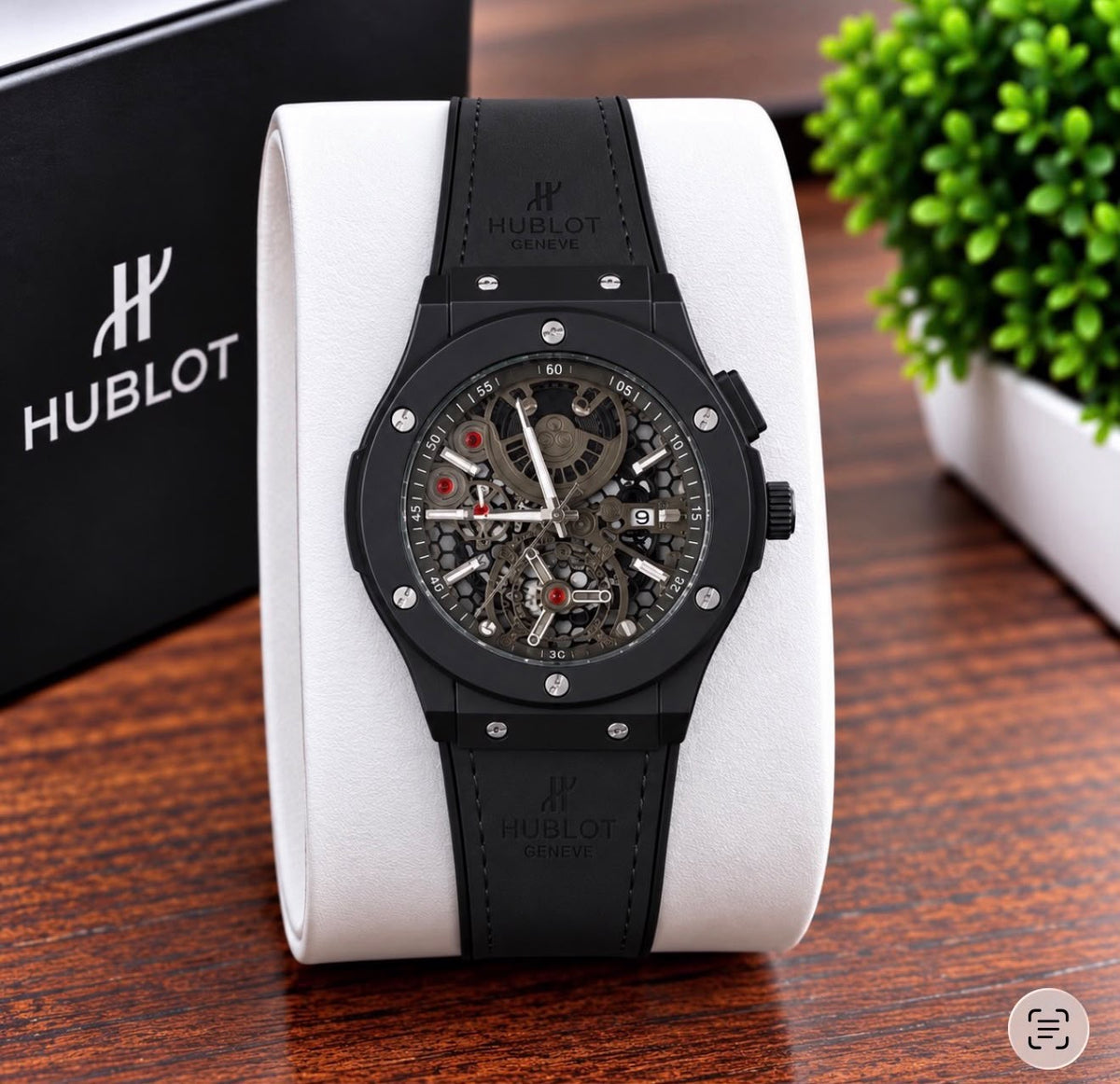 Hublot Big Bang Style Brown Skeleton Chronograph Luxury Watch