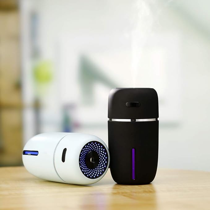 Mini USB Air Humidifier with Colorful Ambient Light & Silent Operation