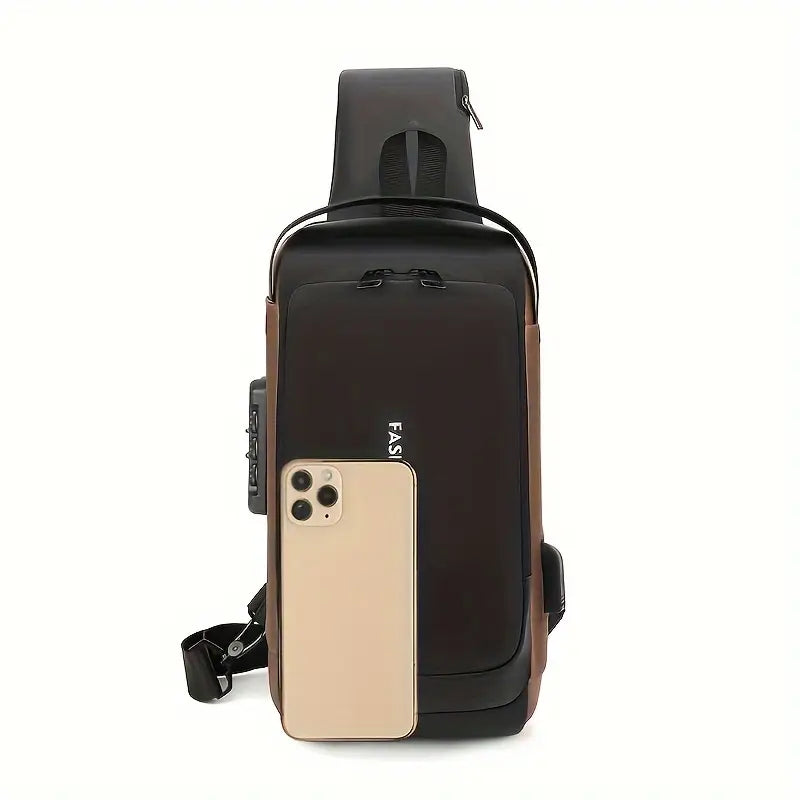 Versatile Nylon Crossbody Sling Bag with USB Charging