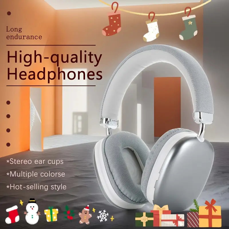 Wireless Headphones, Stereo Headphones With Microphone, Surging Bass, USB-C Charging Port, FM, Sports Headphones, Gaming Headsets