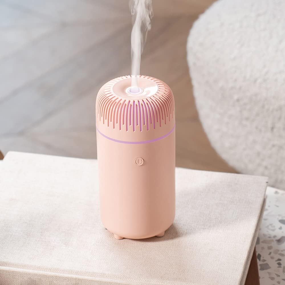 Mini USB Air Humidifier with Colorful Ambient Light & Silent Operation