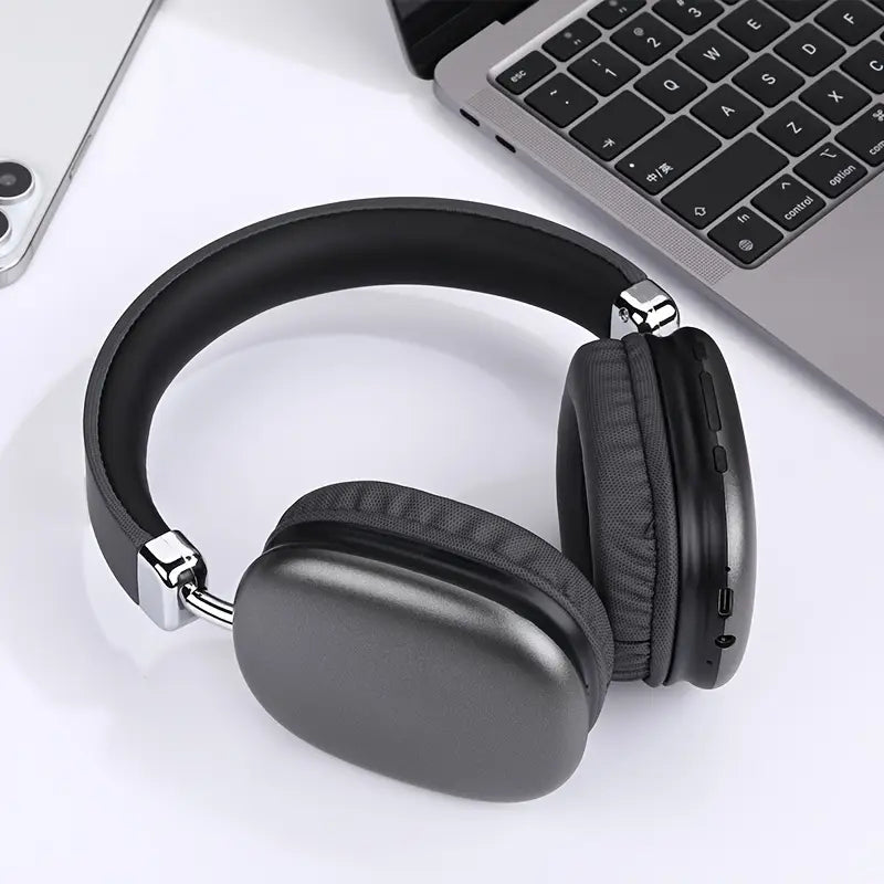 Wireless Headphones, Stereo Headphones With Microphone, Surging Bass, USB-C Charging Port, FM, Sports Headphones, Gaming Headsets