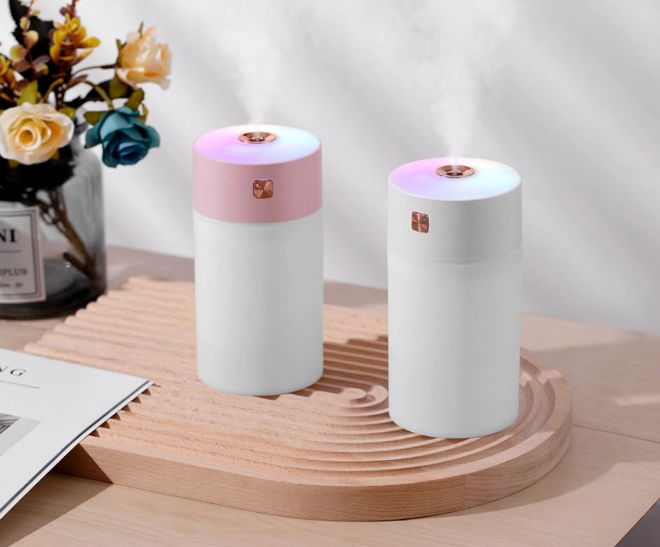 Mini USB Air Humidifier with Colorful Ambient Light & Silent Operation